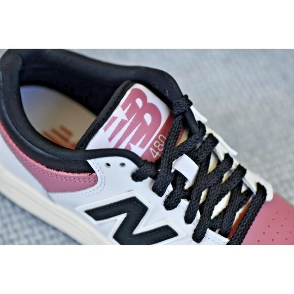 New! Size: 6 Women/4.5 Men  | New Balance 480 V1 | Color: White/Rosewood/Black - Picture 15 of 15